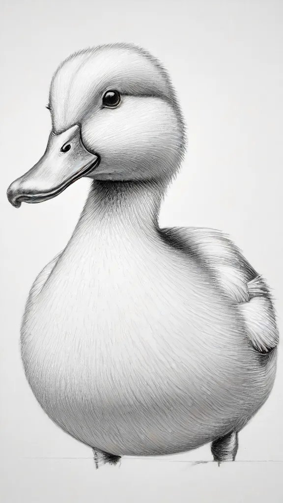 Duck Drawing Art Image