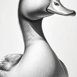 Duck Drawing Easy Sketch