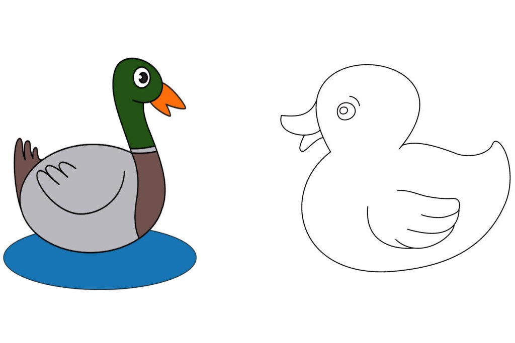 Duck Drawing Image