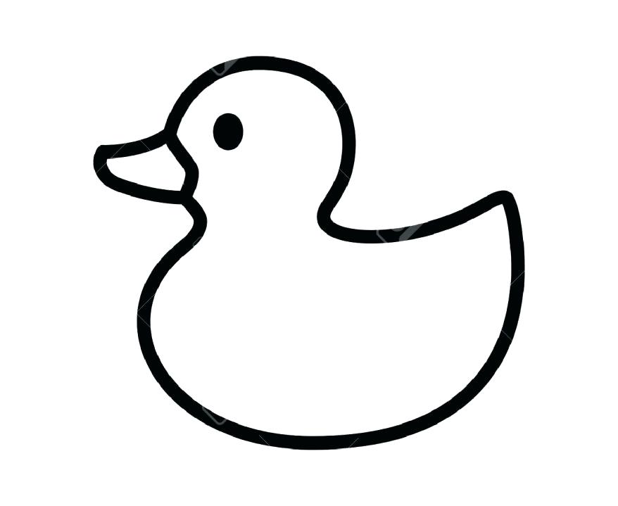 Duck Simple Drawing Modern Sketch