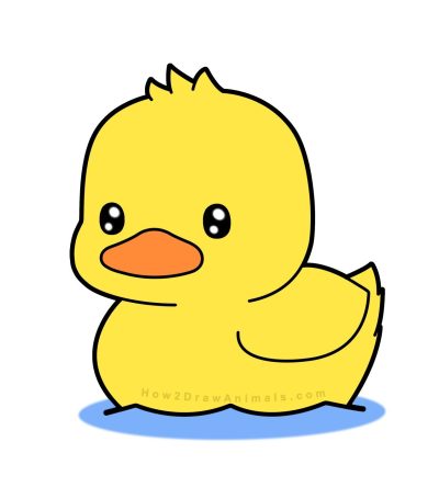 Duckling Cartoon, Adventure, Adorable, Humor, Friendship Drawing