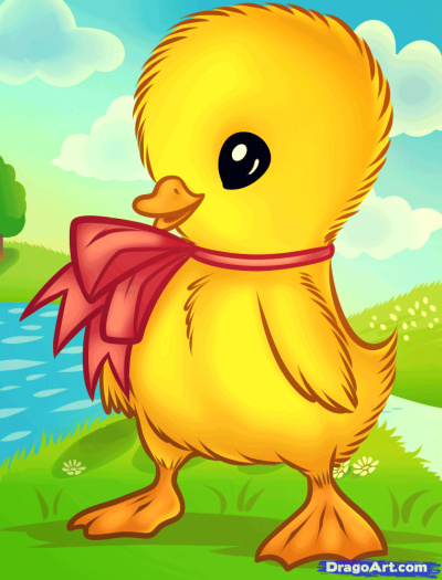 Duckling Cartoon, Adventure, Animation, Adorable, Friendship Drawing