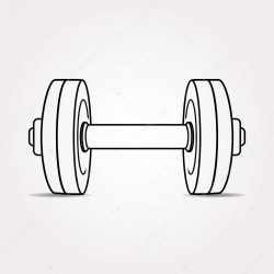 Dumbbell Drawing Art