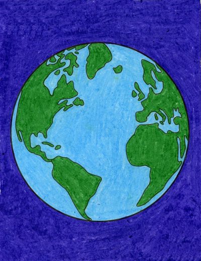 Earth, Planet, Habitat, Ecosystem, Nature Drawing