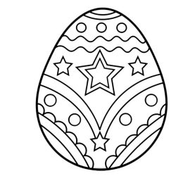 Easter Egg Drawing Amazing Sketch