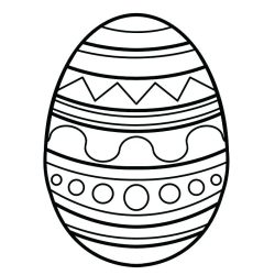 Easter Egg Drawing Hand drawn