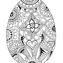 Easter Egg Drawing Hand drawn Sketch