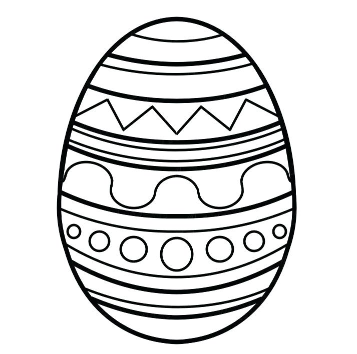 Easter Egg Drawing Hand drawn