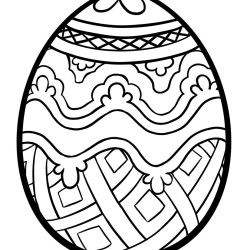 Easter Egg Drawing Modern Sketch