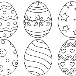 Easter Egg Drawing Stunning Sketch