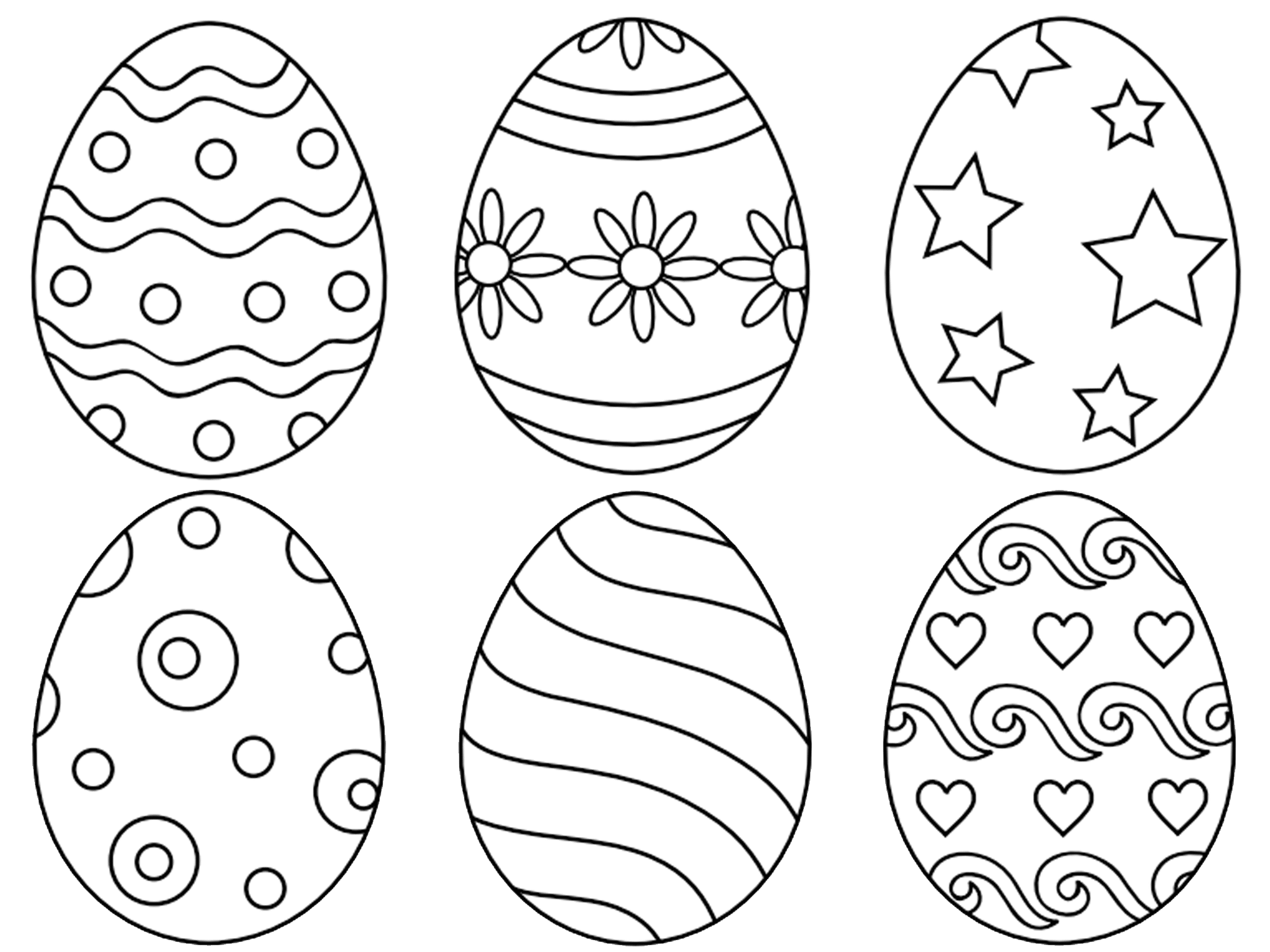 Easter Egg Drawing Stunning Sketch