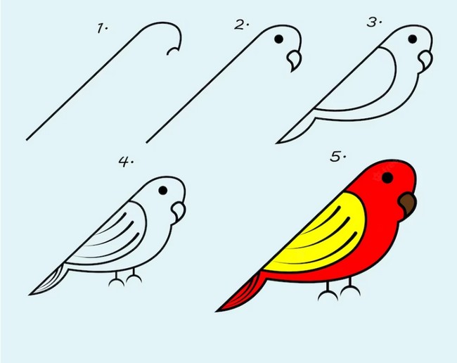 Easy Bird Drawing Amazing Sketch