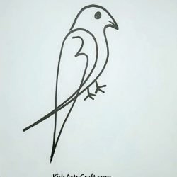 Easy Bird Drawing Hand drawn Sketch