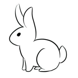 Easy Bunny Drawing