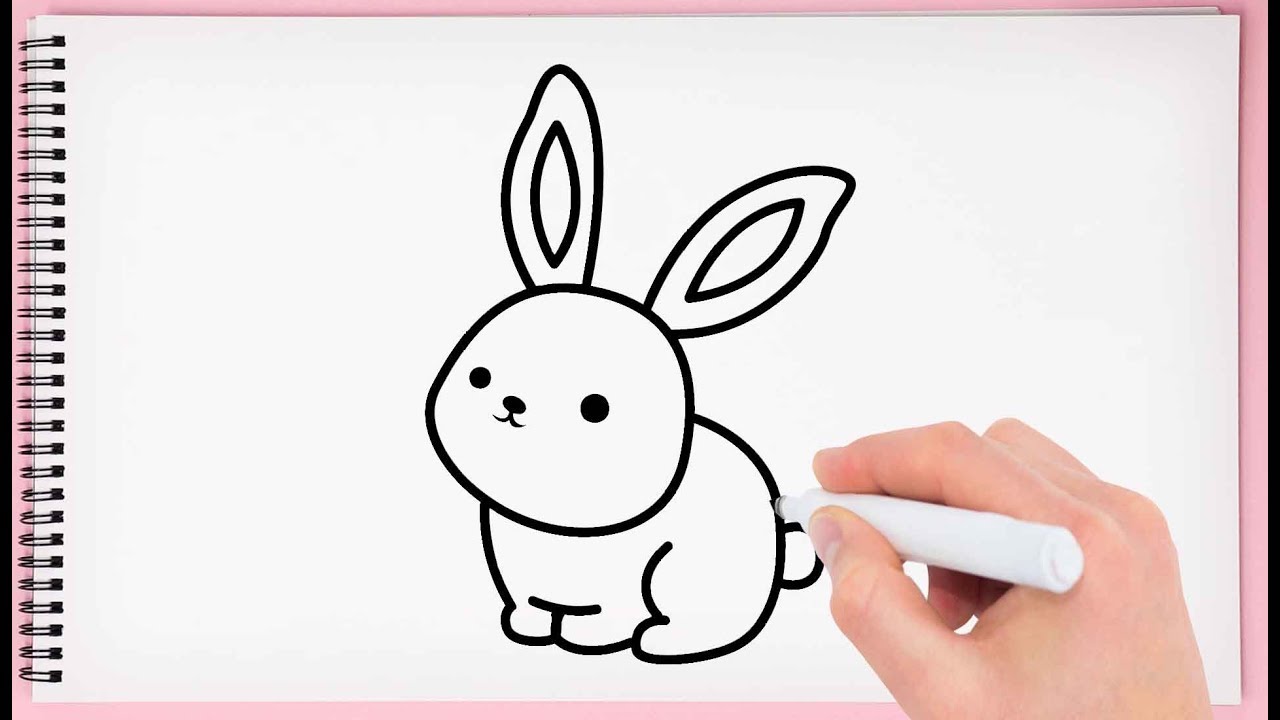 Easy Bunny Drawing Fine Art