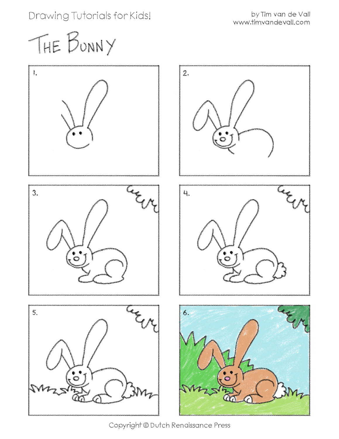 Easy Bunny Drawing Realistic Sketch