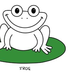 Easy Frog Drawing