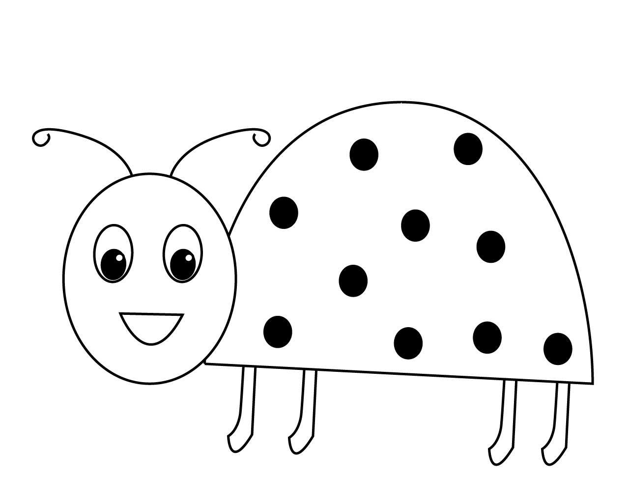 Easy Ladybug Drawing