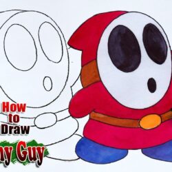 Easy Mario Drawing Hand Drawn Sketch