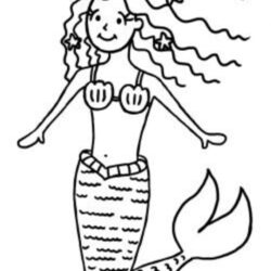 Easy Mermaid Drawing