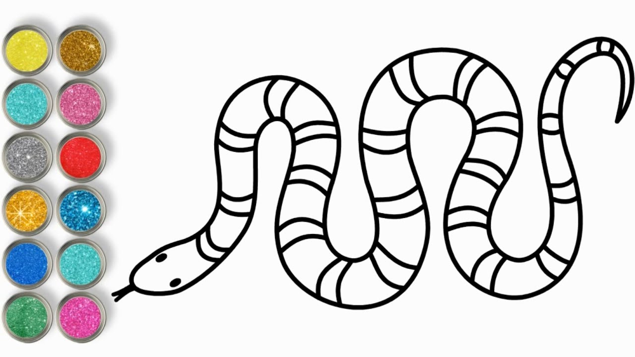 Easy Snake Drawing Amazing Sketch