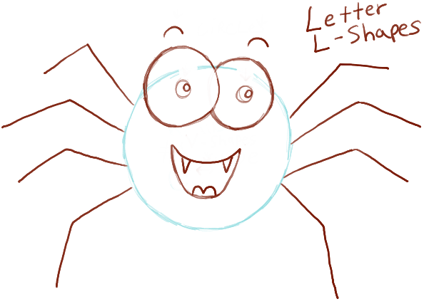 Easy Spider Drawing Hand Drawn