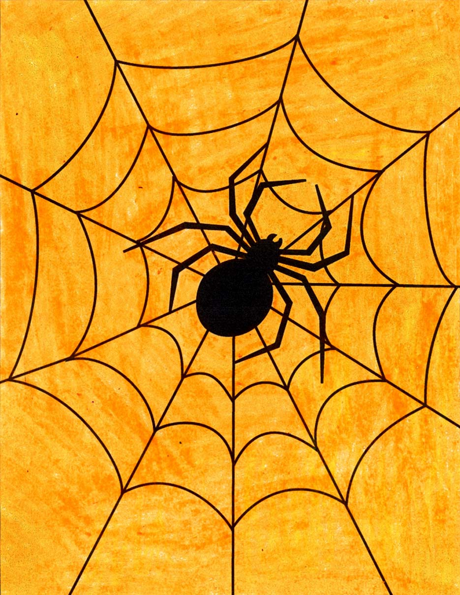Easy Spider Drawing Photo