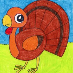 Easy Turkey Drawing Fine Art