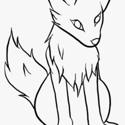 Easy Wolf Drawing