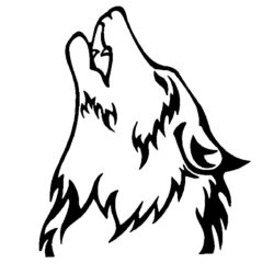 Easy Wolf Drawing Image