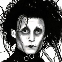 Edward Scissorhands Drawing Creative Style