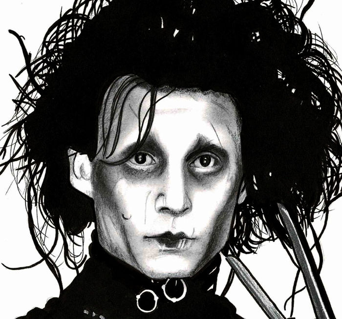 Edward Scissorhands Drawing Creative Style