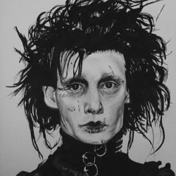 Edward Scissorhands Drawing Hand drawn Sketch