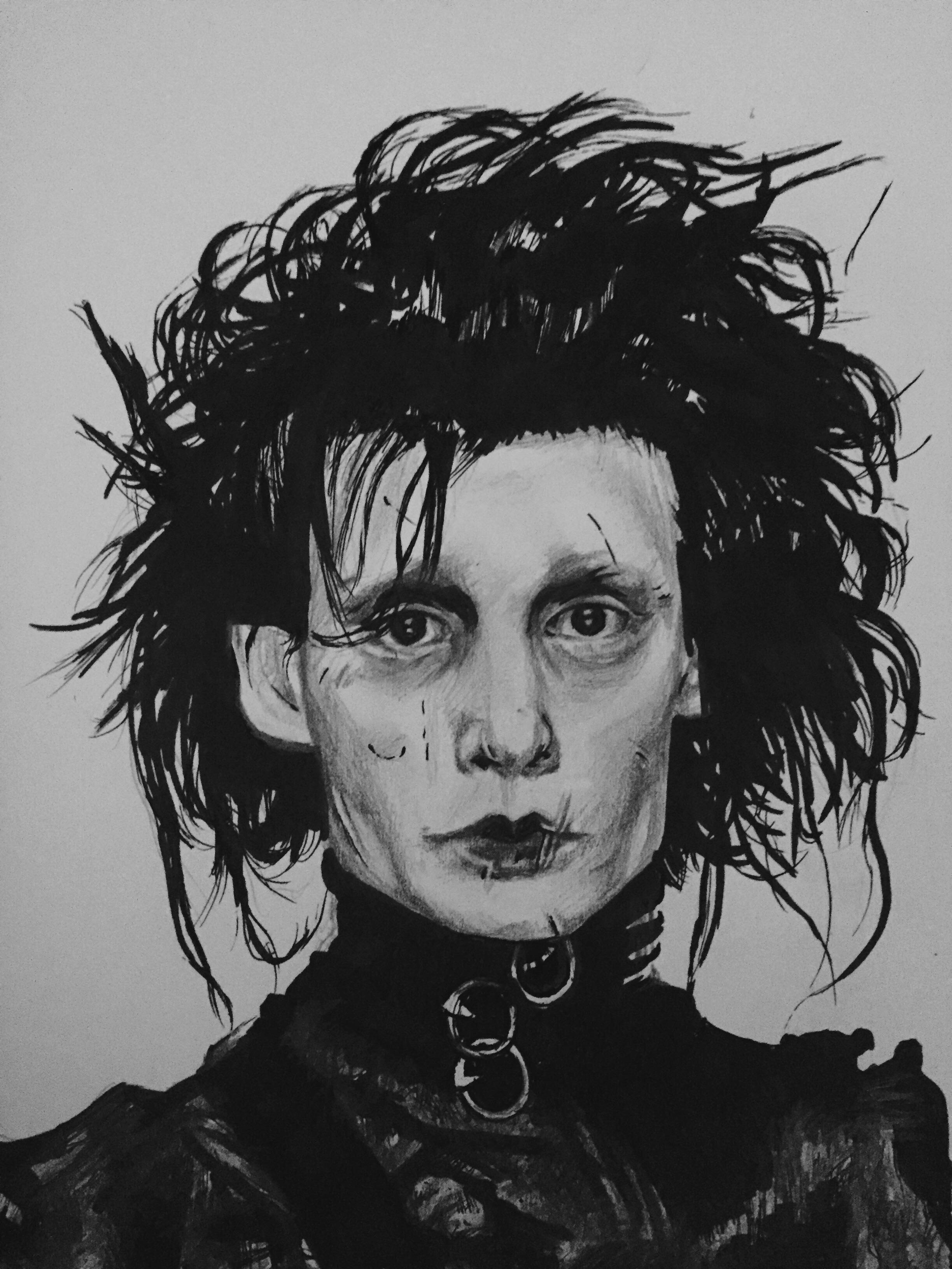 Edward Scissorhands Drawing Hand drawn Sketch