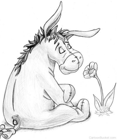 Eeyore, Friend, Pessimistic, Donkey, Melancholy Drawing