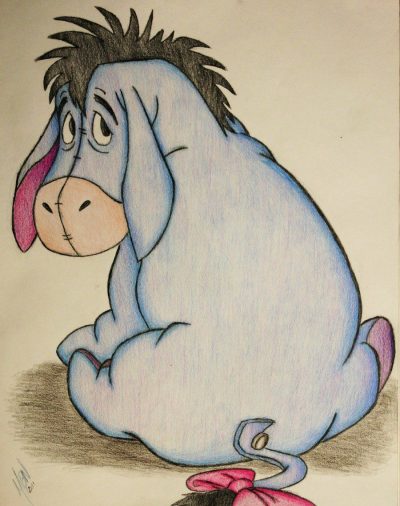 Eeyore, Friend, Whimsical, Melancholy, Donkey Drawing