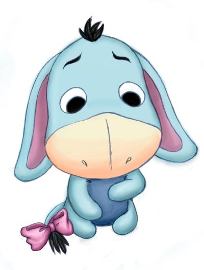 Eeyore, Friendship, Melancholy, Pessimistic, Donkey Drawing