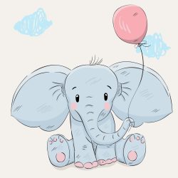 Elephant Cartoon Drawing Picture