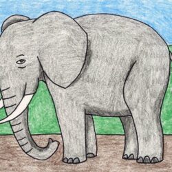 Elephant Drawing Image