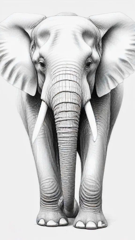Elephant Drawing Sketch Picture