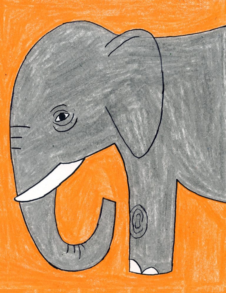 Elephant Drawing Unique Art