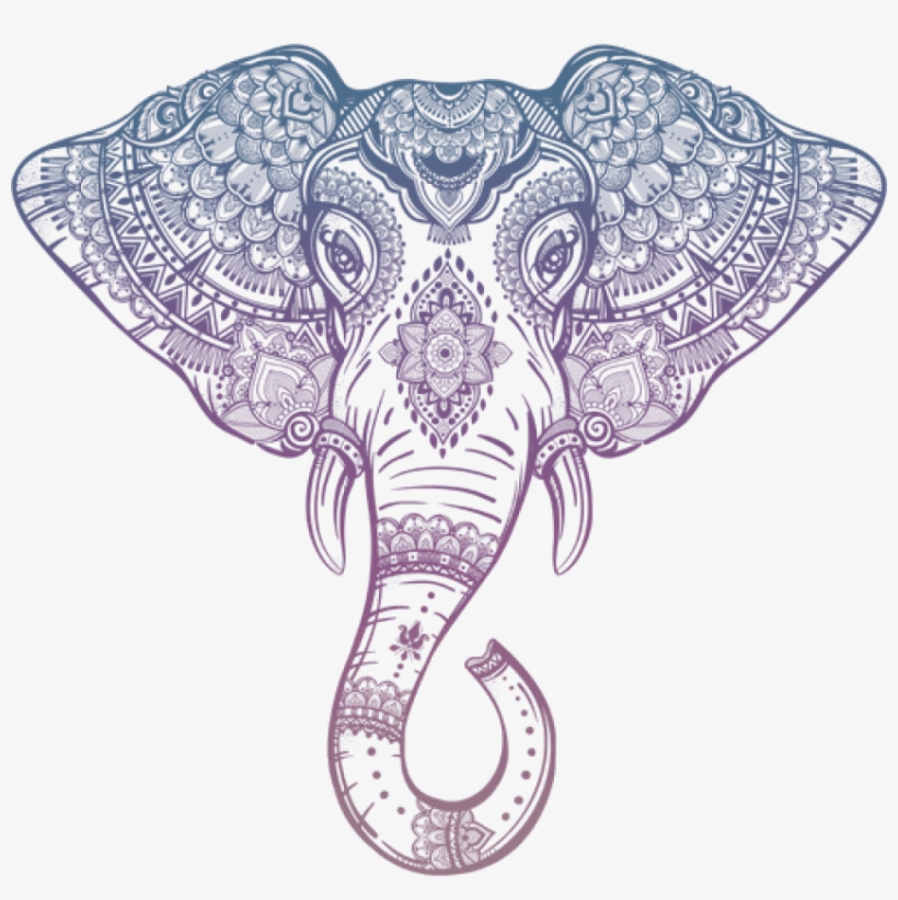 Elephant Head Drawing Intricate Artwork