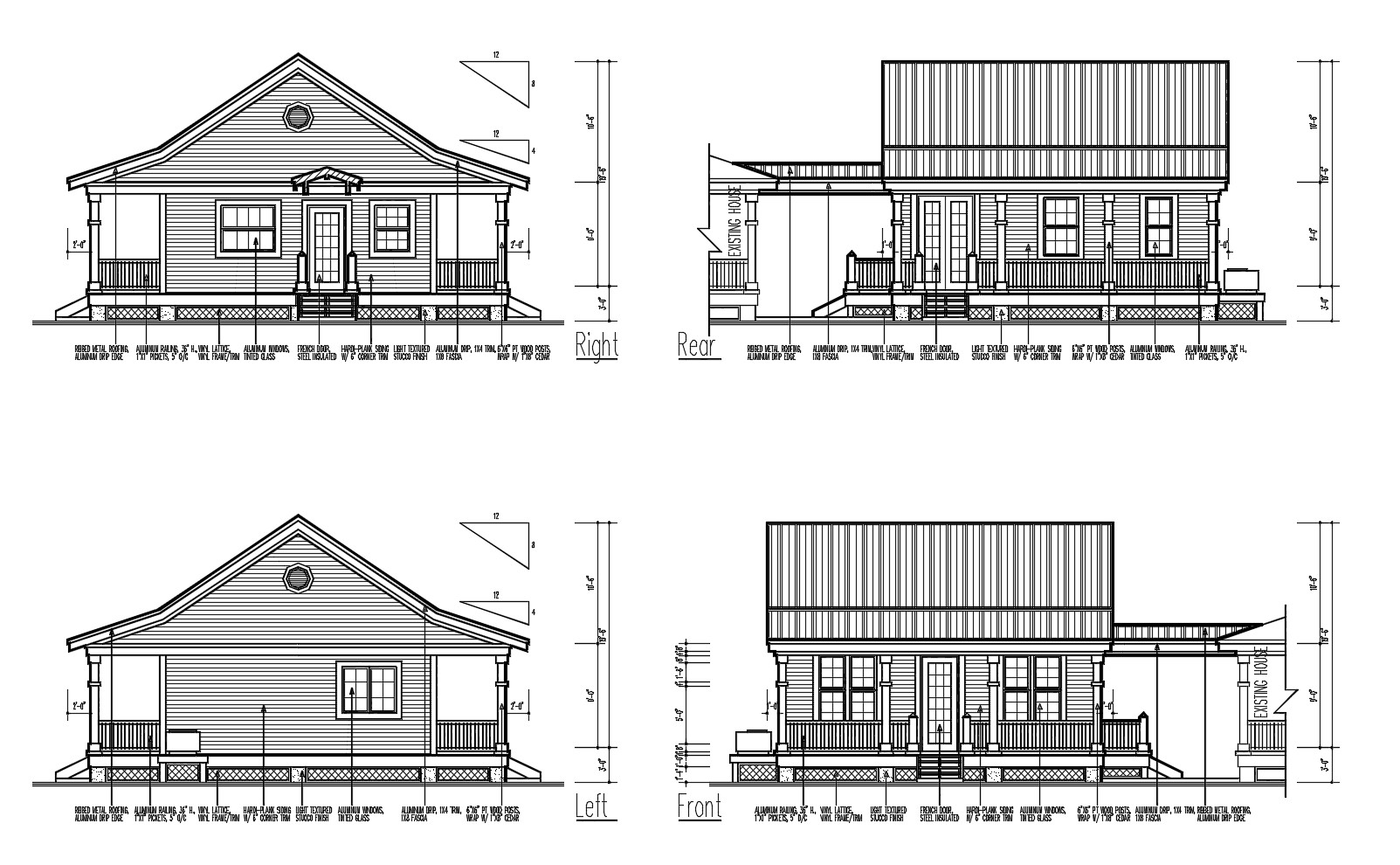 Elevation Drawing Creative Style