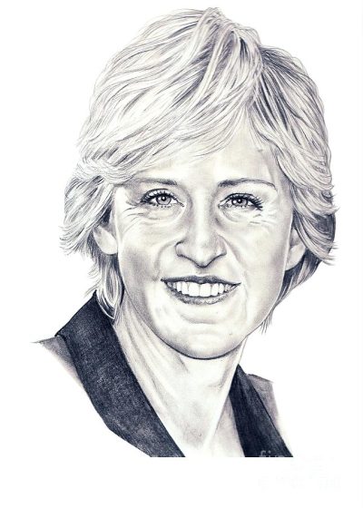 Ellen Degeneres, Talk Show Host, LGBTQ+ Advocate, Philanthropist, Comedian Drawing