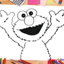 Elmo Drawing Art