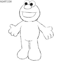 Elmo Drawing Fine Art