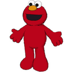 Elmo Drawing Hand Drawn