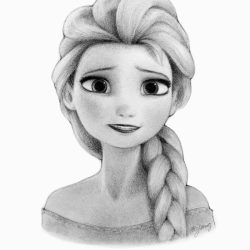 Elsa Drawing Sketch