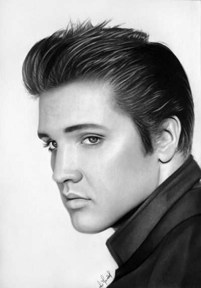 Elvis Presley, Cultural Legend, Iconic Performer, Graceland, Rock And Roll Drawing