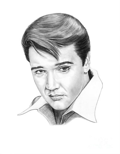 Elvis Presley, Cultural Legend, Iconic Performer, Music Pioneer, Rock And Roll Drawing